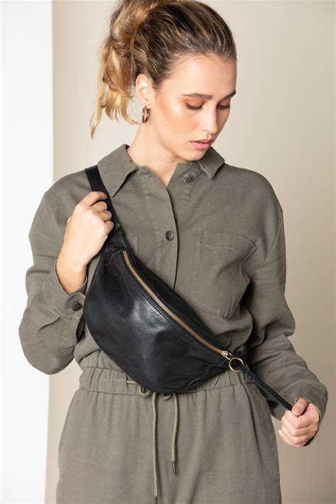 leather cross body bum bag.